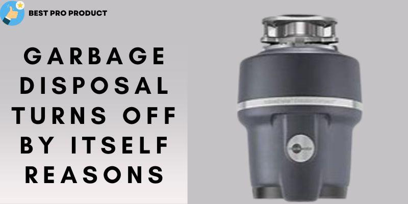 Garbage Disposal Turns off by Itself Reasons 