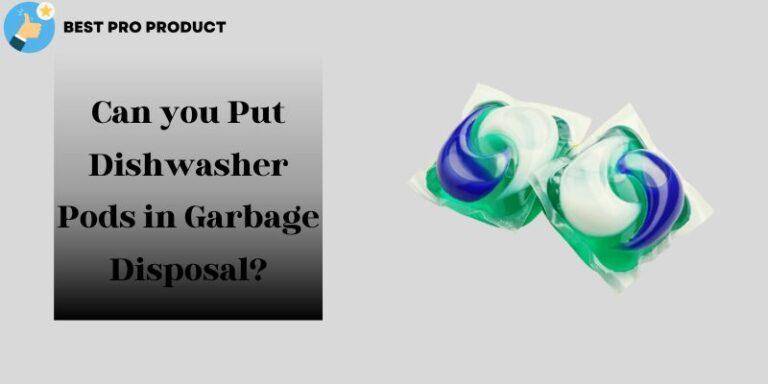 Can you Put Dishwasher Pods in Garbage Disposal