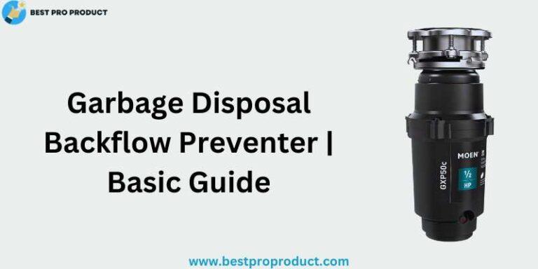 Garbage Disposal Backflow Preventer