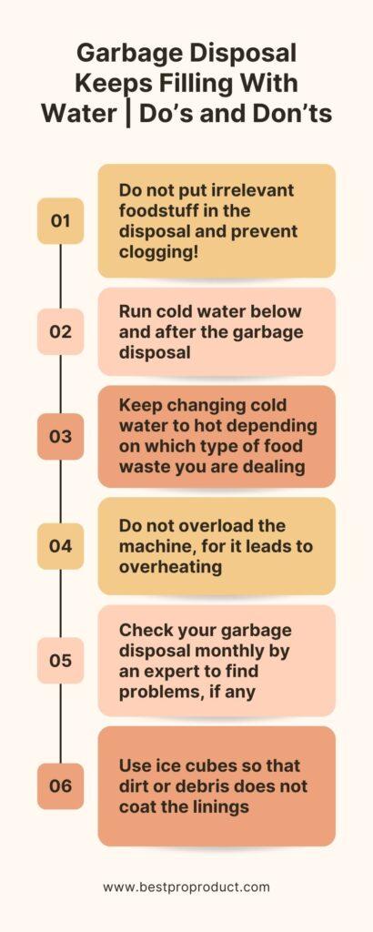 Garbage Disposal Keeps Filling With Water | Do’s and Don’ts