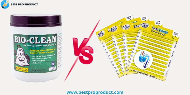 Sani Sticks vs. BioClean Drain Cleaner