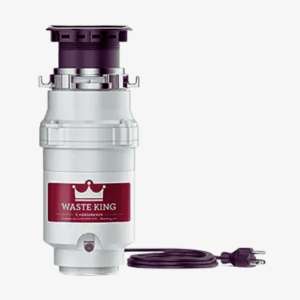 Waste King 1/3 HP Stainless Steel Garbage Disposal with Power Cord